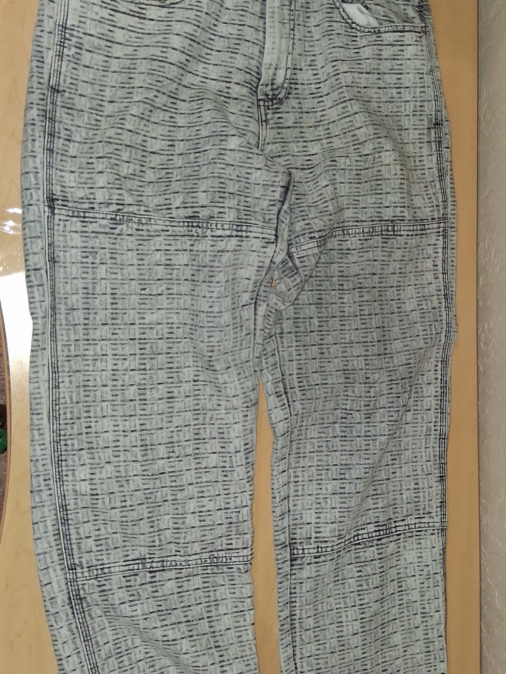 Zara Light Gray Patterned Cargo Pants